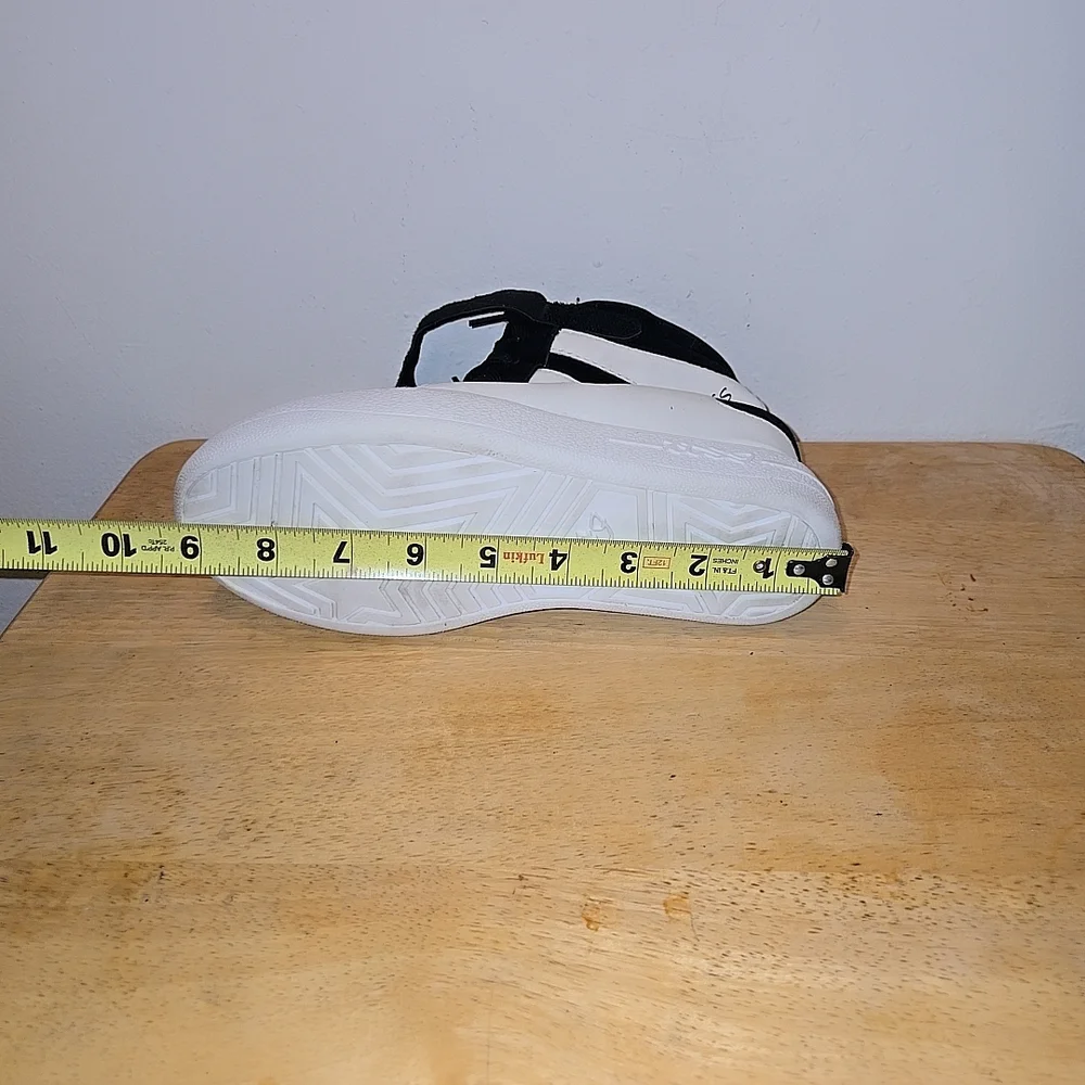 Black and White High-Top Sneakers - Picture 3 of 7